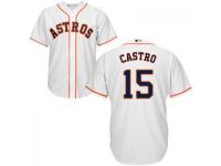 MLB Houston Astros #15 Jason Castro Men White Cool Base Jersey