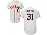 MLB Houston Astros #31 Collin McHugh Men White Authentic Flexbase Collection Jersey