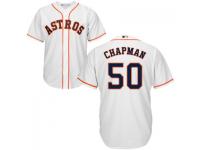 MLB Houston Astros #50 Kevin Chapman Men White Cool Base Jersey