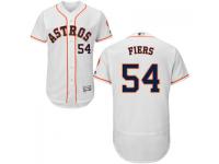 MLB Houston Astros #54 Mike Fiers Men White Authentic Flexbase Collection Jersey