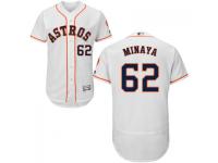 MLB Houston Astros #62 Juan Minaya Men White Authentic Flexbase Collection Jersey