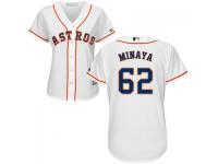 MLB Houston Astros #62 Juan Minaya Women White Cool Base Jersey