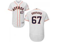 MLB Houston Astros #67 Jandel Gustave Men White Authentic Flexbase Collection Jersey
