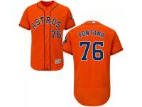 MLB Houston Astros #76 Nolan Fontana Men Orange Authentic Flexbase Collection Jersey