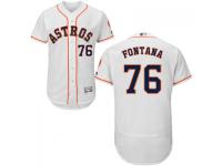 MLB Houston Astros #76 Nolan Fontana Men White Authentic Flexbase Collection Jersey