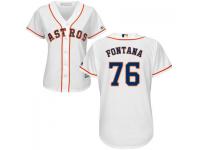 MLB Houston Astros #76 Nolan Fontana Women White Cool Base Jersey