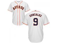 MLB Houston Astros #9 Marwin Gonzalez Men White Cool Base Jersey