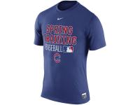 MLB Men Nike Chicago Cubs Nike 2016 Authentic Collection Legend Team Issue Spring Training Performance T-Shirt - Royal Blue