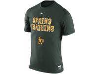 MLB Men Nike Oakland Athletics Nike 2016 Authentic Collection Legend Team Issue Spring Training Performance T-Shirt - Green