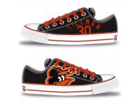 MLB Men/Women Baltimore Orioles #30 Chris Tillman Black Hand Painted Unisex Low-Top Canvas Shoes