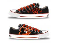 MLB Men/Women Baltimore Orioles #39 Kevin Gausman Black Hand Painted Unisex Low-Top Canvas Shoes