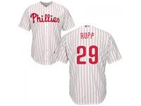 MLB Philadelphia Phillies #29 Cameron Rupp Men White Cool Base Jersey