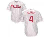 MLB Philadelphia Phillies #4 Andres Blanco Men White Cool Base Jersey