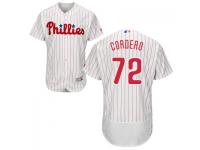 MLB Philadelphia Phillies #72 Jimmy Cordero Men White Authentic Flexbase Collection Jersey