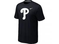 MLB Philadelphia Phillies Heathered Black Nike Blended T-Shirt
