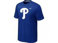 MLB Philadelphia Phillies Heathered Blue Nike Blended T-Shirt