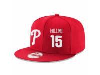 MLB 's Philadelphia Phillies #15 Dave Hollins Stitched New Era Snapback Adjustable Player Hat - Red White