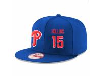 MLB 's Philadelphia Phillies #15 Dave Hollins Stitched New Era Snapback Adjustable Player Hat - Royal Red