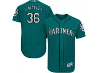 MLB Seattle Mariners #36 Shawn O'Malley Men Teal Green Authentic Flexbase Collection Jersey