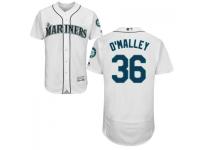 MLB Seattle Mariners #36 Shawn O'Malley Men White Authentic Flexbase Collection Jersey