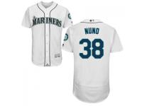 MLB Seattle Mariners #38 Vidal Nuno Men White Authentic Flexbase Collection Jersey