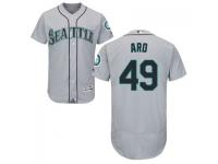 MLB Seattle Mariners #49 Jonathan Aro Men Grey Authentic Flexbase Collection Jersey