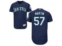 MLB Seattle Mariners #57 Cody Martin Men Navy Blue Authentic Flexbase Collection Jersey