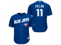 MLB Toronto Blue Jays #11 Kevin Pillar Men Fashion Cool Base Royal Blue Jerseys