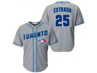 MLB Toronto Blue Jays #25 Marco Estrada Men Fashion Cool Base Grey Jerseys