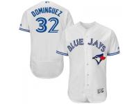 MLB Toronto Blue Jays #32 Matt Dominguez Men White Authentic Flexbase Collection Jersey