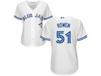 MLB Toronto Blue Jays #51 Ben Rowen Women White Cool Base Jersey