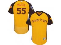MLB Toronto Blue Jays #55 Russell Martin Men Majestic 2016 All-Star Authentic Flexbase Collection Jersey