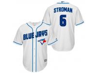 MLB Toronto Blue Jays #6 Marcus Stroman Men Fashion Cool Base White Jerseys