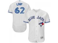 MLB Toronto Blue Jays #62 Aaron Loup Men White Authentic Flexbase Collection Jersey