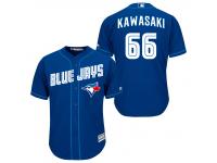 MLB Toronto Blue Jays #66 Munenori Kawasaki Men Fashion Cool Base Royal Blue Jerseys