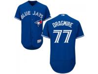 MLB Toronto Blue Jays #77 Brady Dragmire Men Royal Blue Authentic Flexbase Collection Jersey