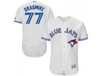 MLB Toronto Blue Jays #77 Brady Dragmire Men White Authentic Flexbase Collection Jersey