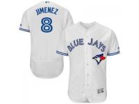 MLB Toronto Blue Jays #8 A.J. Jimenez Men White Authentic Flexbase Collection Jersey