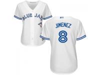 MLB Toronto Blue Jays #8 A.J. Jimenez Women White Cool Base Jersey