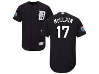 Navy Blue Denny Mclain Men #17 Majestic MLB Detroit Tigers Flexbase Collection Jersey
