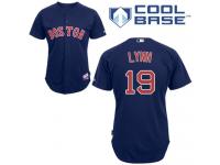 Navy Blue Fred Lynn Men #19 Majestic MLB Boston Red Sox Cool Base Alternate Jersey