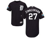 Navy Blue Jordan Zimmermann Men #27 Majestic MLB Detroit Tigers Flexbase Collection Jersey