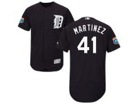 Navy Blue Victor Martinez Men #41 Majestic MLB Detroit Tigers Flexbase Collection Jersey