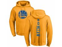 NBA Men Nike Golden State Warriors #0 Patrick McCaw Gold One Color Backer Pullover Hoodie