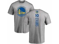 NBA Men Nike Golden State Warriors #10 Jacob Evans Ash Backer T-Shirt