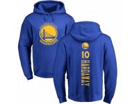 NBA Men Nike Golden State Warriors #10 Tim Hardaway Royal Blue Backer Pullover Hoodie