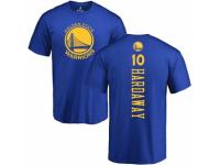 NBA Men Nike Golden State Warriors #10 Tim Hardaway Royal Blue Backer T-Shirt