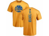 NBA Men Nike Golden State Warriors #11 Klay Thompson Gold One Color Backer T-Shirt