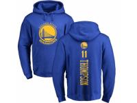 NBA Men Nike Golden State Warriors #11 Klay Thompson Royal Blue Backer Pullover Hoodie