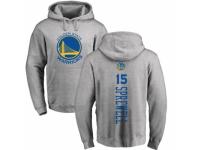 NBA Men Nike Golden State Warriors #15 Latrell Sprewell Ash Backer Pullover Hoodie